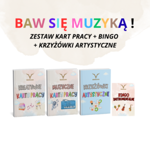 Baw się muzyką! - zestaw kart pracy + bingo + krzyżówki artystyczne
